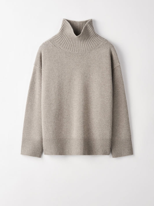Boyfriend Turtleneck - Greige