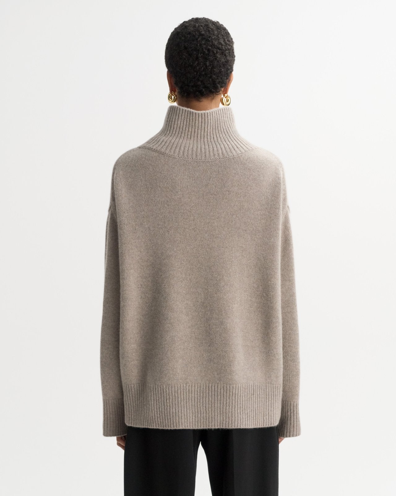 Boyfriend Turtleneck - Greige