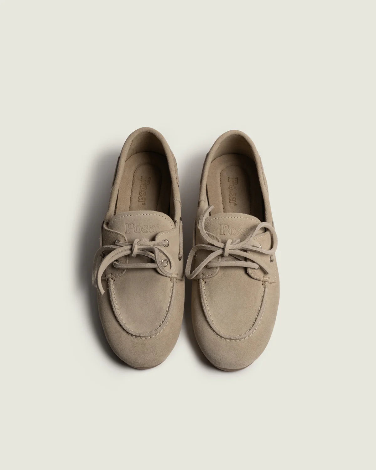 Boat Loafer Brushed Suede | Light Taupe