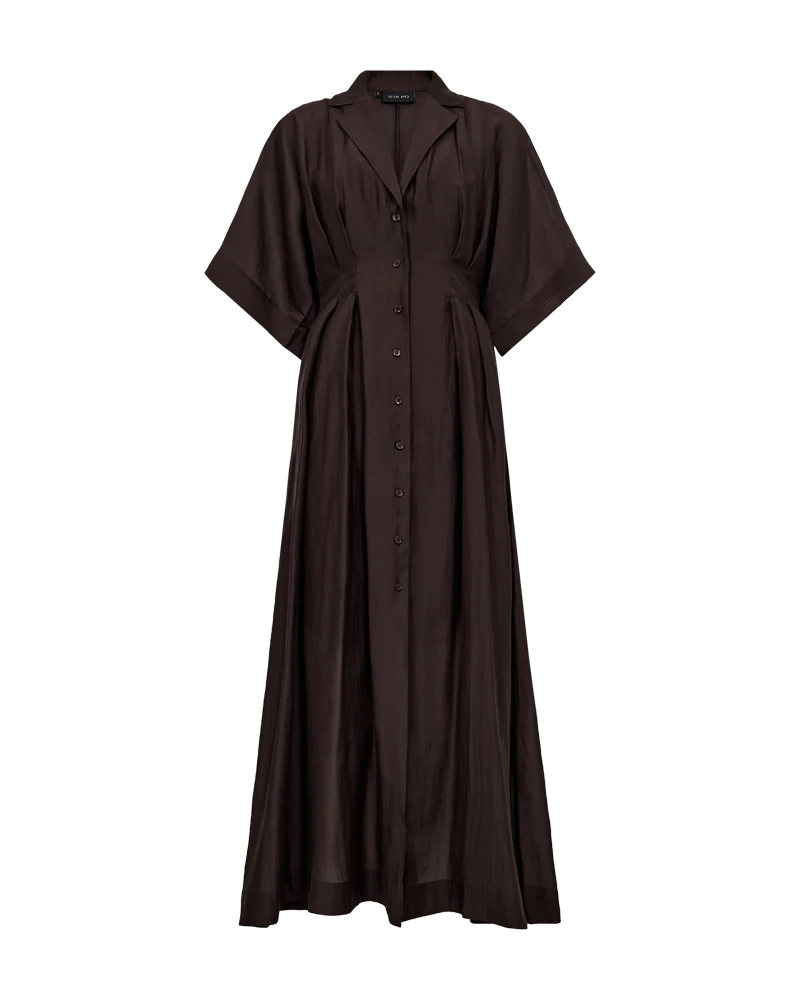 CMMOLLY - KLEID IN BRAUN