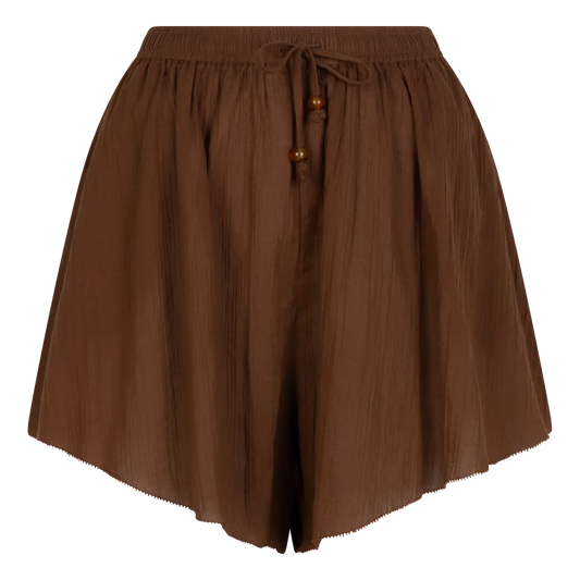 LEONARDO Bedruckte Shorts mit hoher Taille