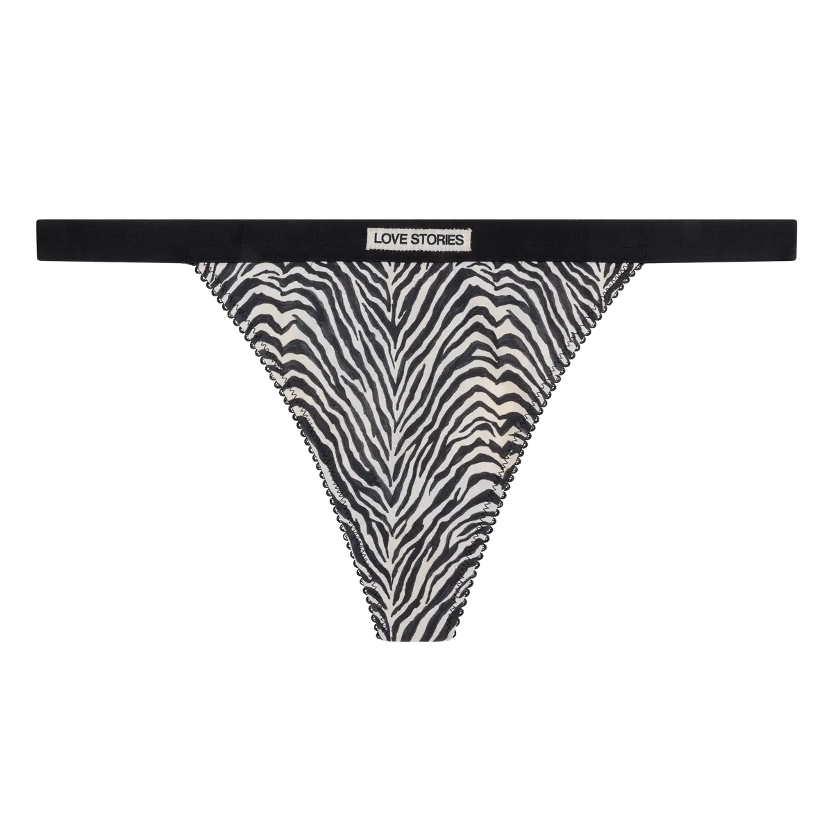 ROOMSERVICE Elegant string briefs in Classic Zebra