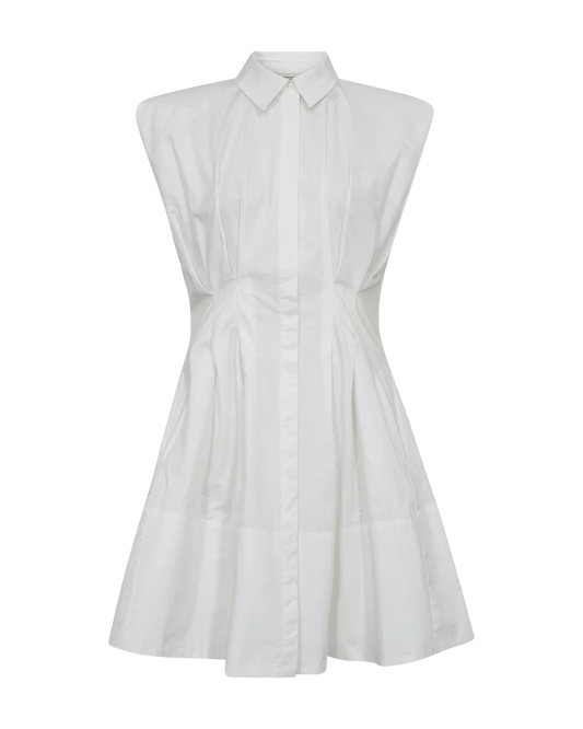 CMSHIRLEY – KURZES HEMDKLEID IN WEISS