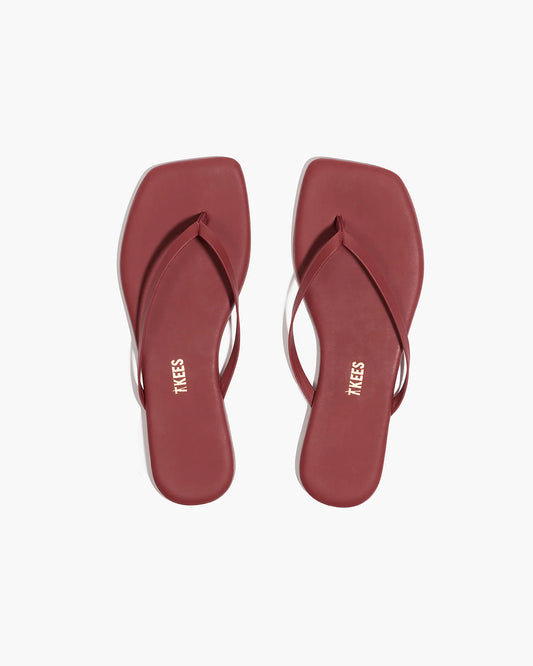 Square Toe Lilly in Burgundy | TKEES