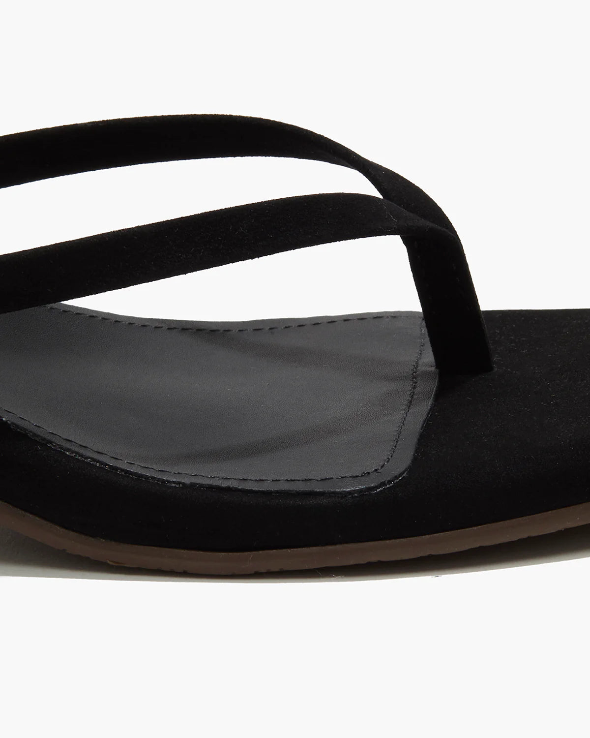 Square Toe Julia in Suede Black/Sable | TKEES