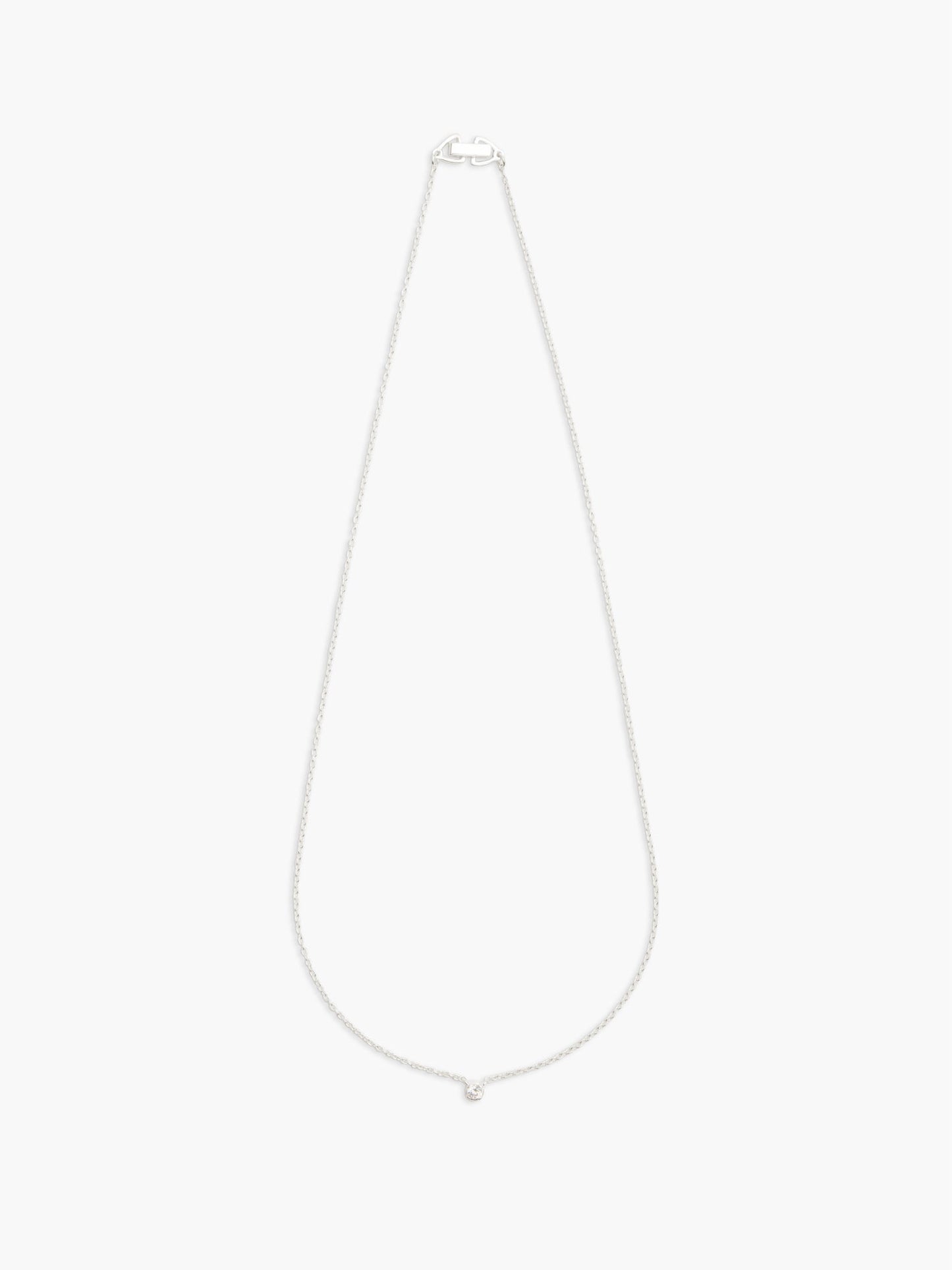 Oda Floating Necklace Silver