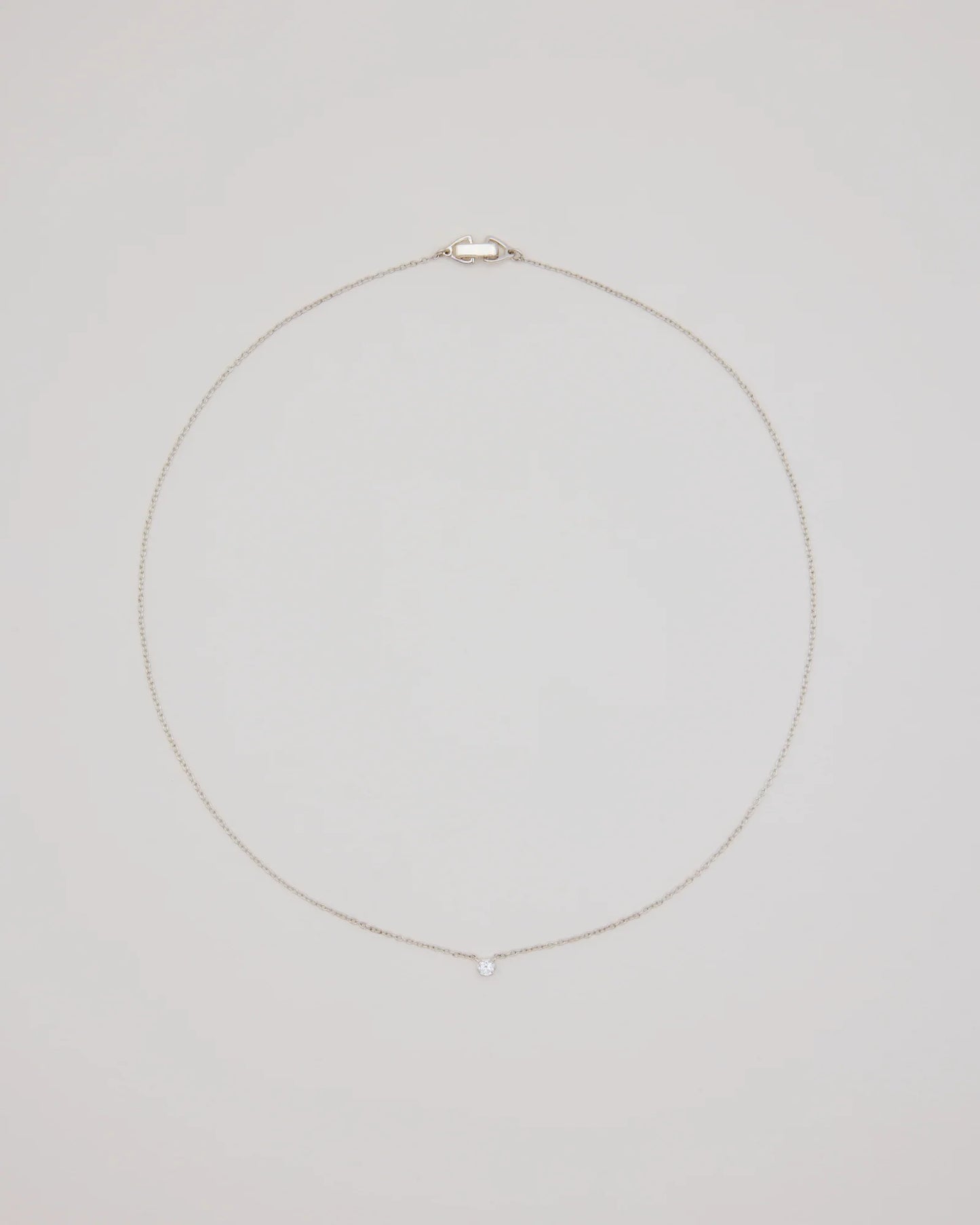 Oda Floating Necklace Silver