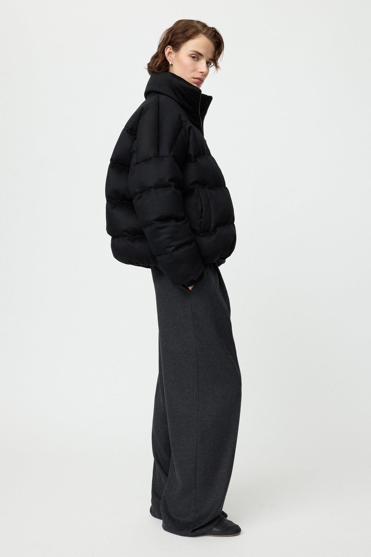 Puffer Jacket - Black | SOFT GOAT