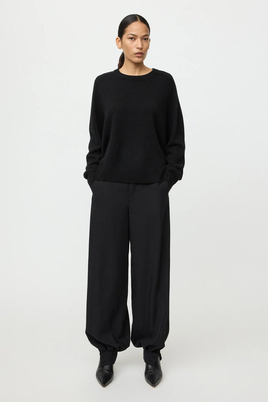Boyfriend crewneck - black | SOFT GOAT