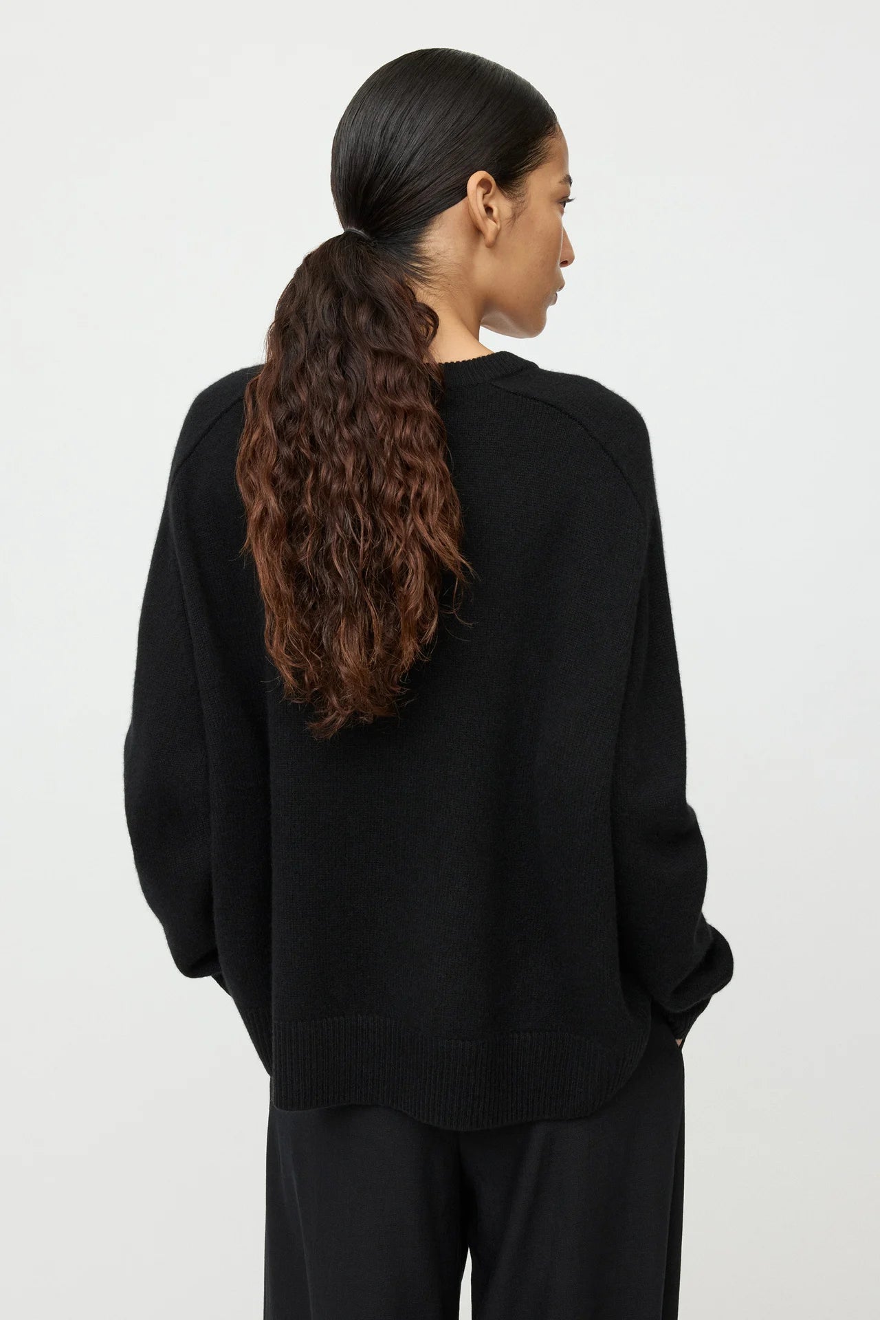 Boyfriend crewneck - black | SOFT GOAT