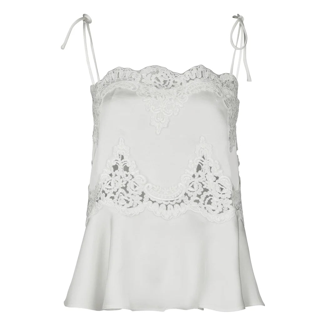 Kaela Lace Top in Pearl | NEO NOIR