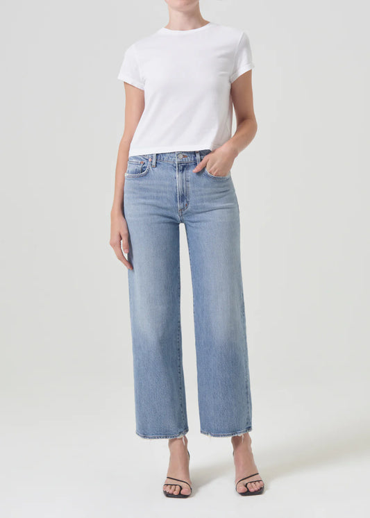 AGOLDE HARPER CROP JEAN IN HASSLE