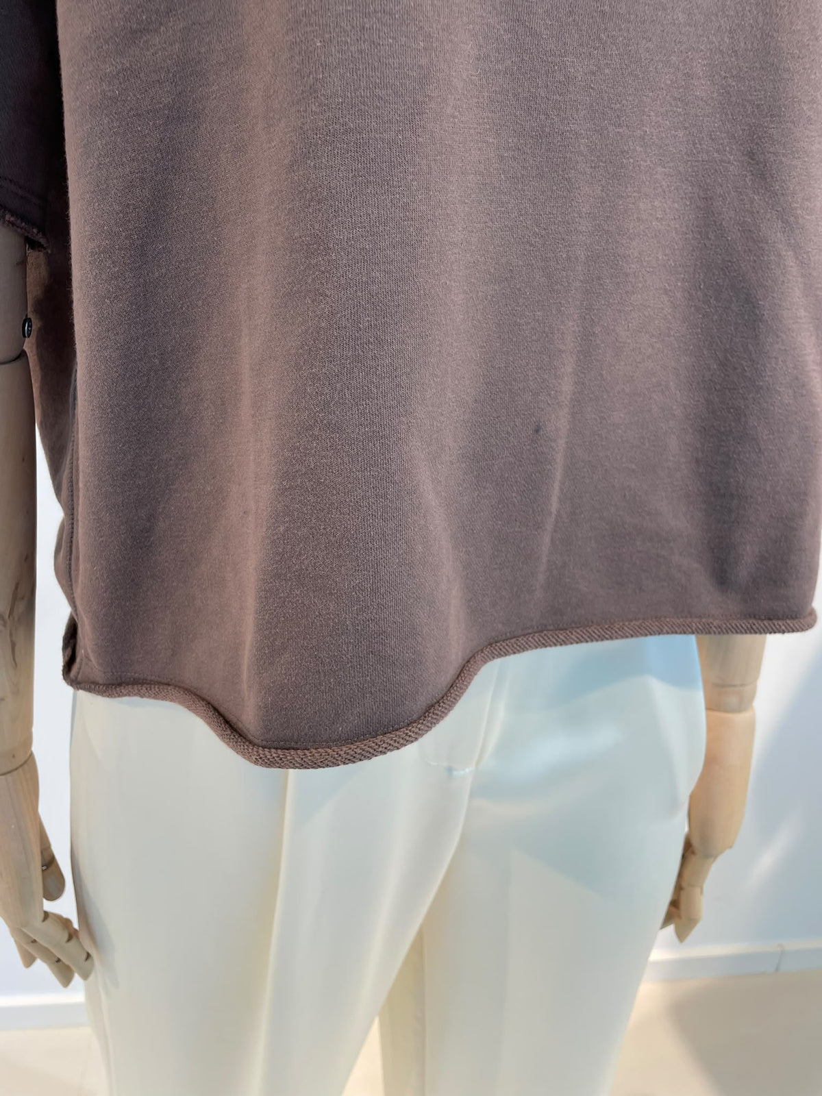 SKYLAR BOXY TEE SWEAT-CHOCCO