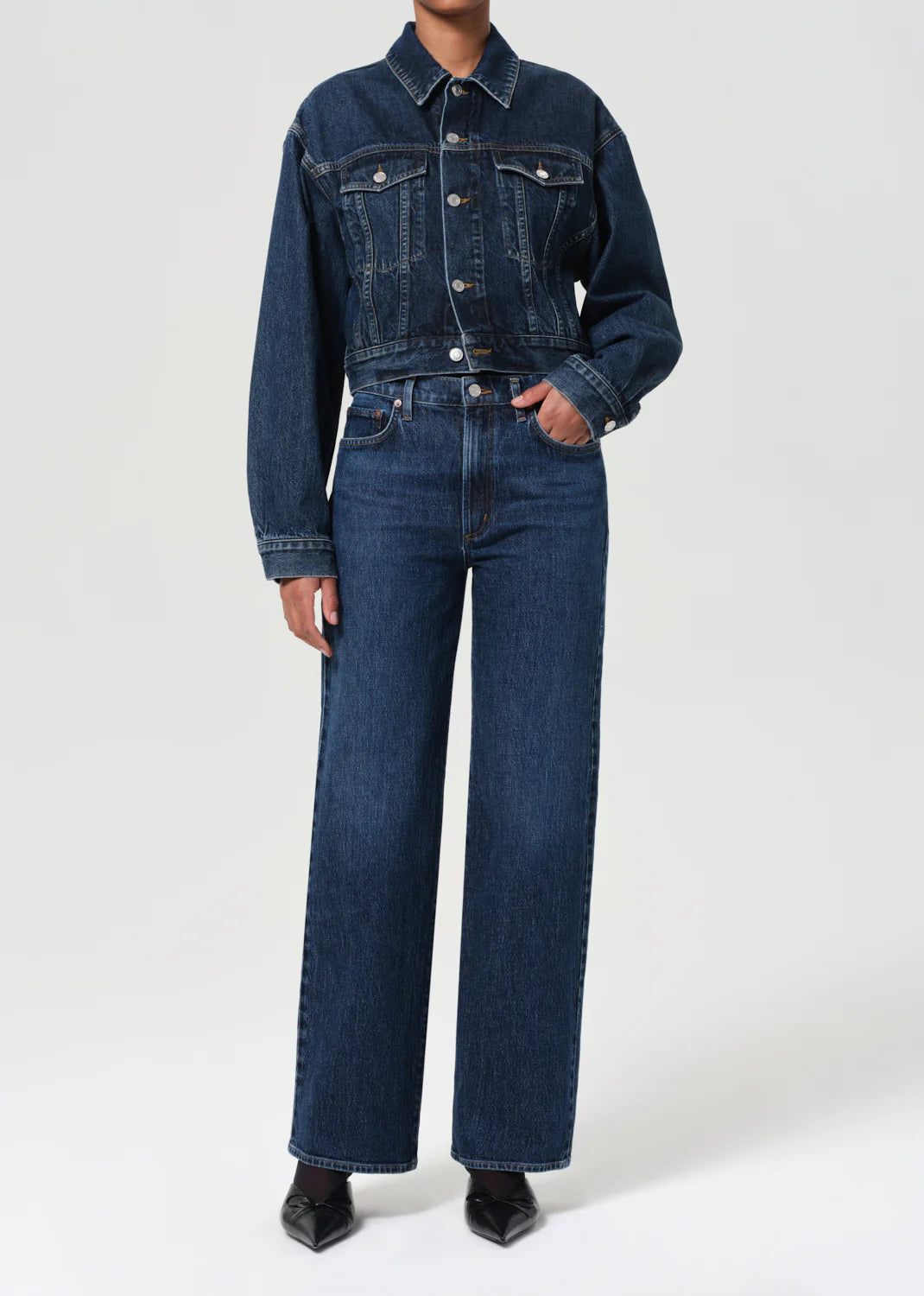 HARPER STRAIGHT JEAN (comfort Stretch) in Echo