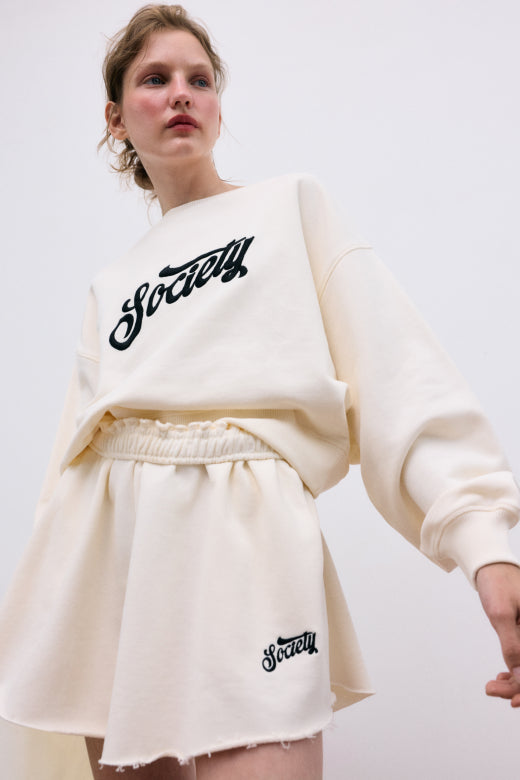 Mazus Woman Short Ecru