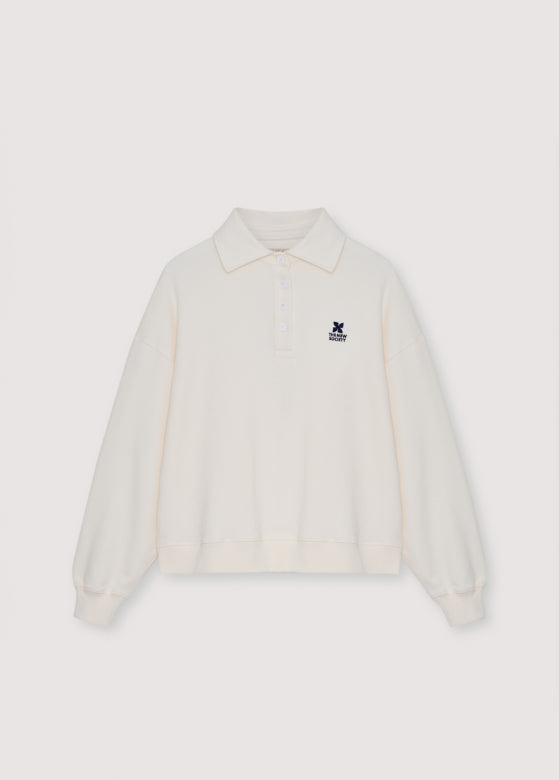 Tns Logo Woman Polo Ecru