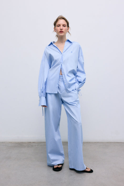 Aura Woman Pant Vista Blue Stripes