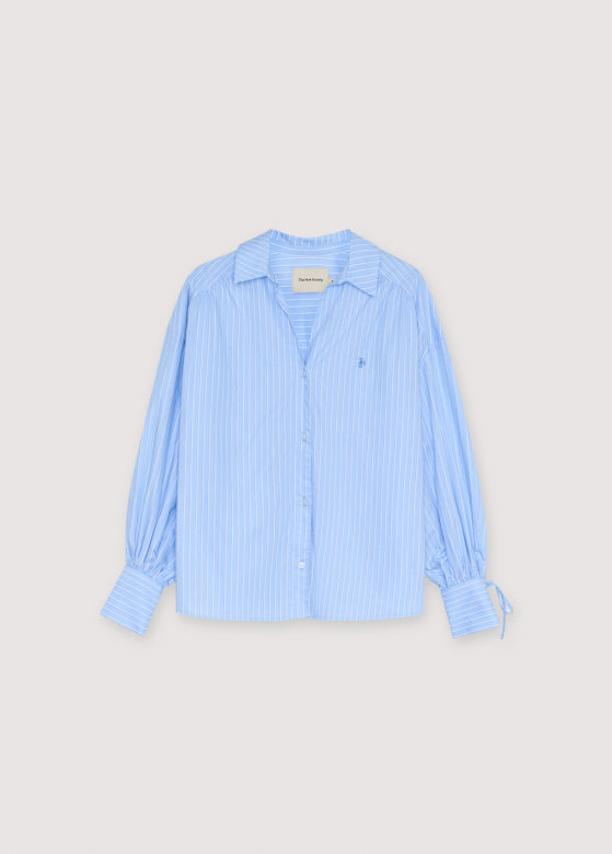 Aura Woman Shirt Vista Blue Stripes
