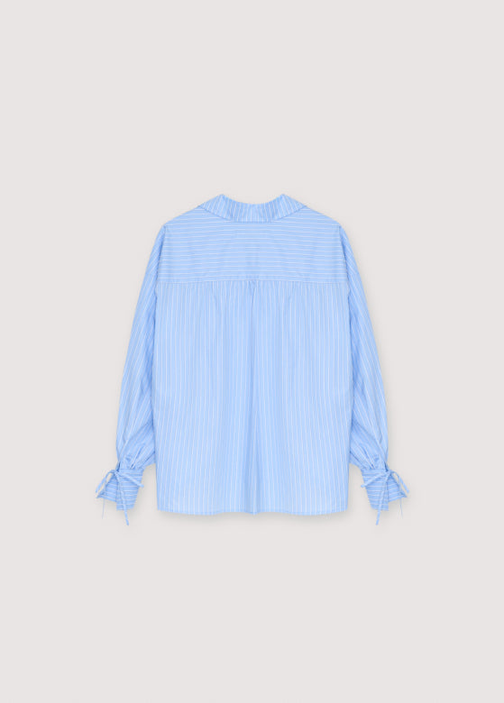 Aura Woman Shirt Vista Blue Stripes