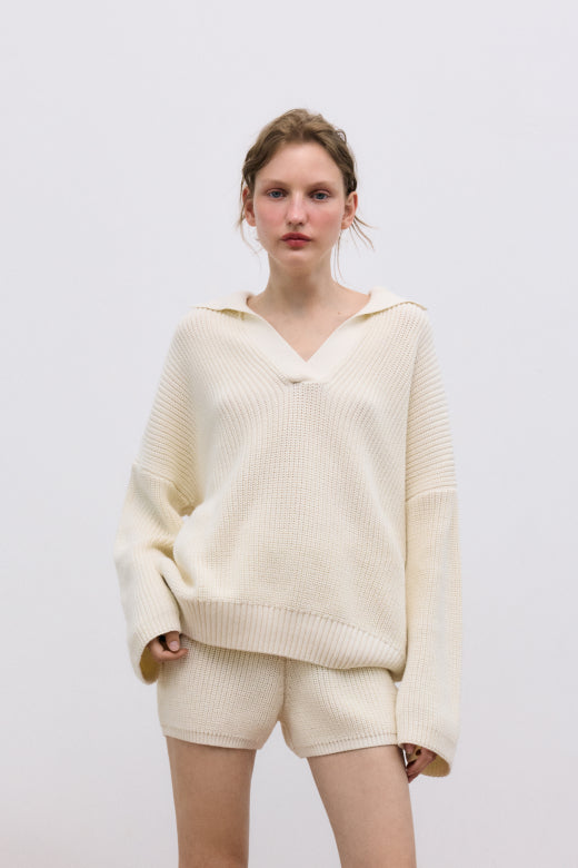 Lotus Woman Polo Ecru