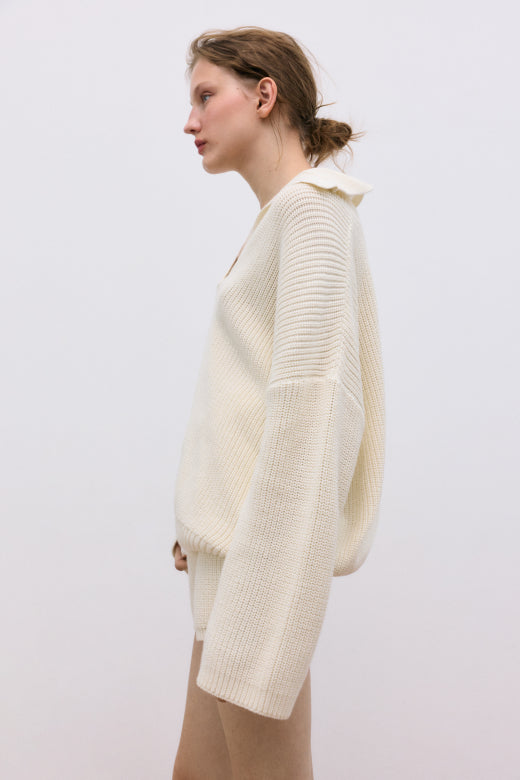 Lotus Woman Polo Ecru