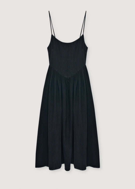 Lippia Woman Long Dress Midnight Black