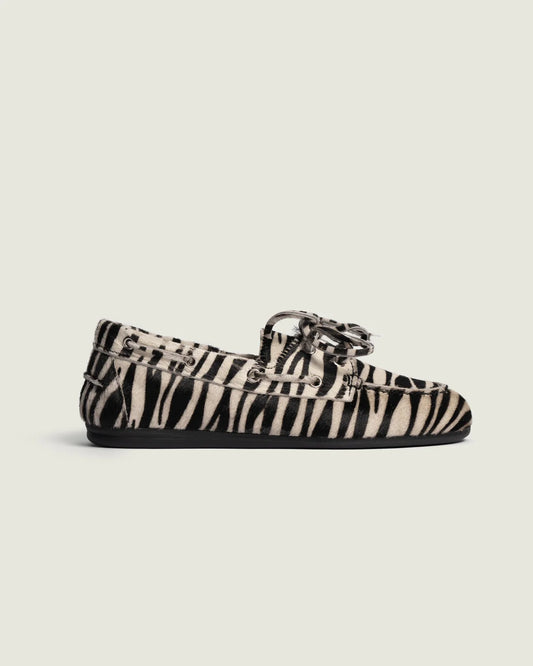 Boat Loafer Leather | Animal Zebra