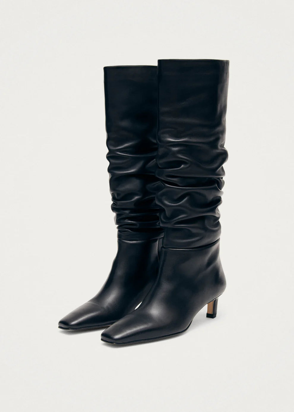 KALILA Black Leather Boots Black