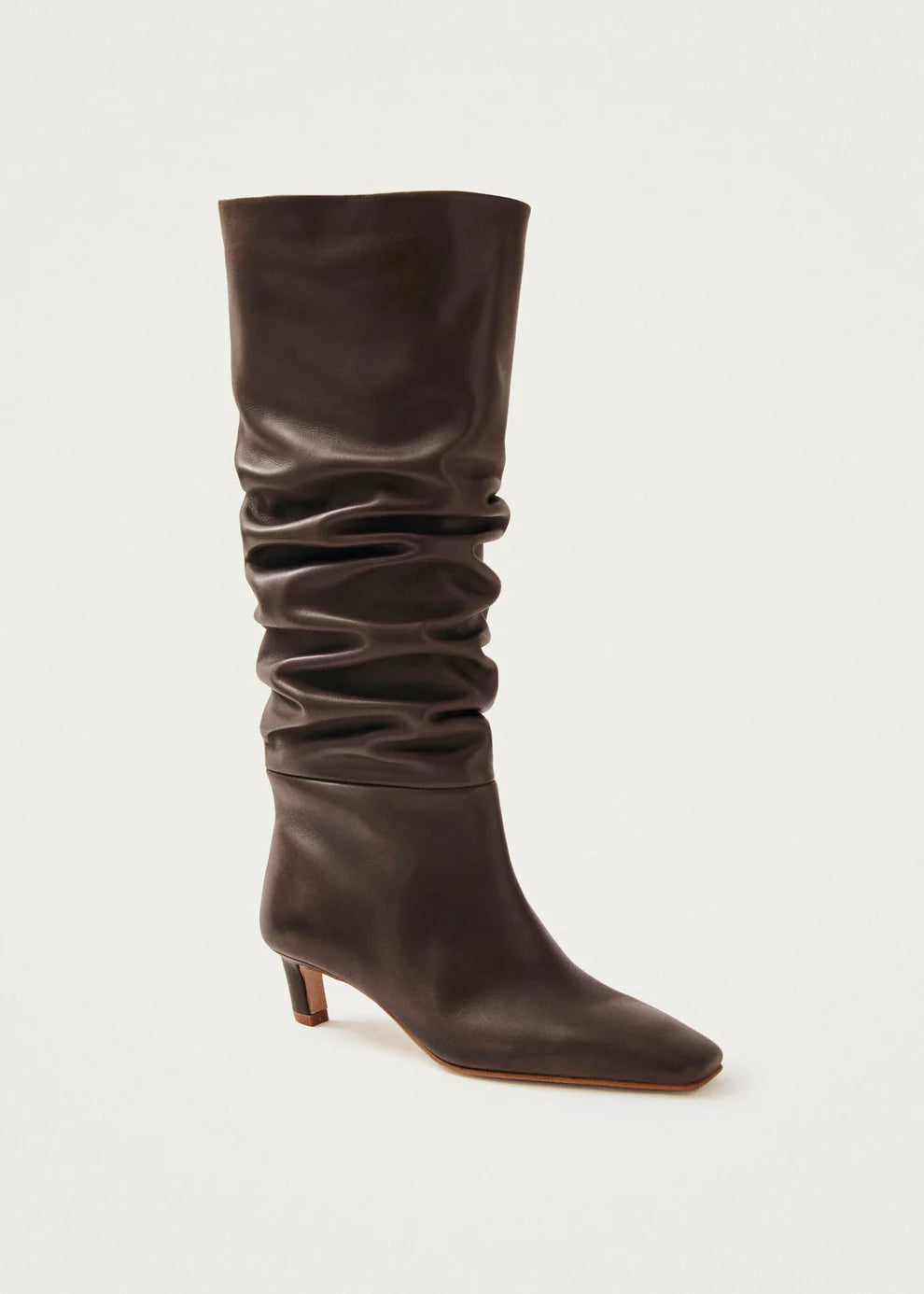 KALILA Black Leather Boots Brown