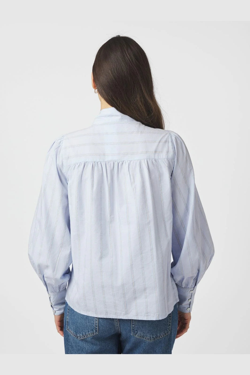 NEO NOIR Jaz Bow Stripe Blouse