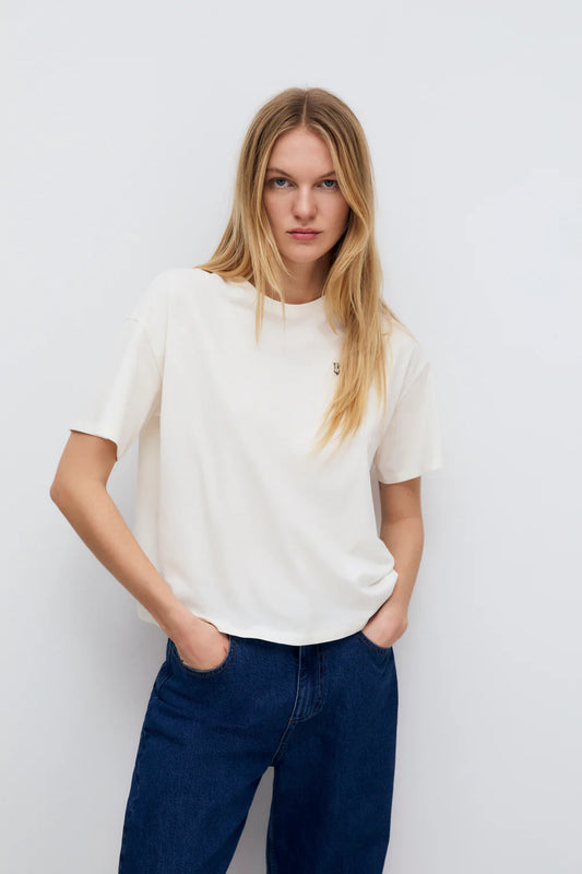 Mariana Woman T-Shirt Moonlight White