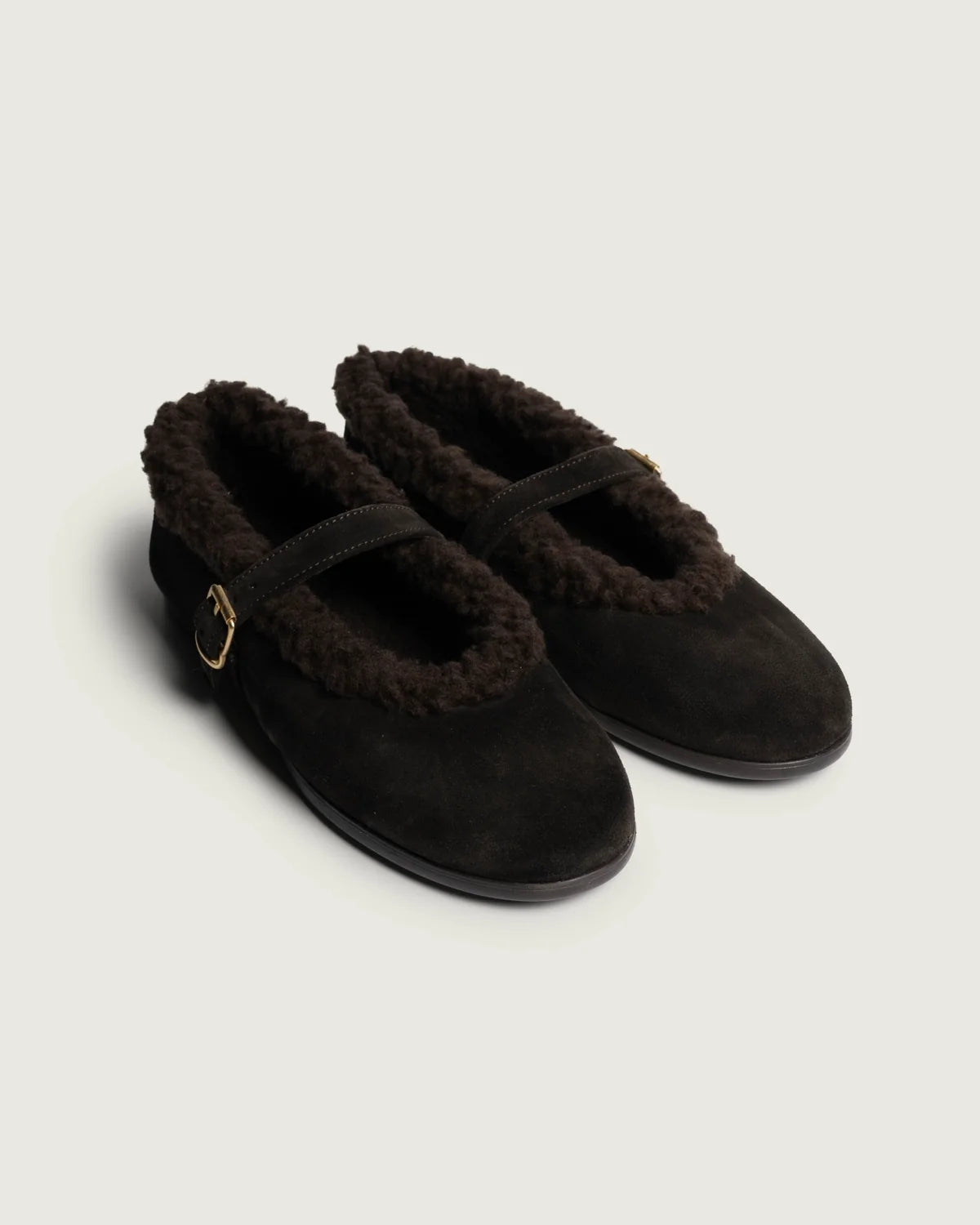 POSA | Ballet Flats Suede St.Moritz in dark Brown
