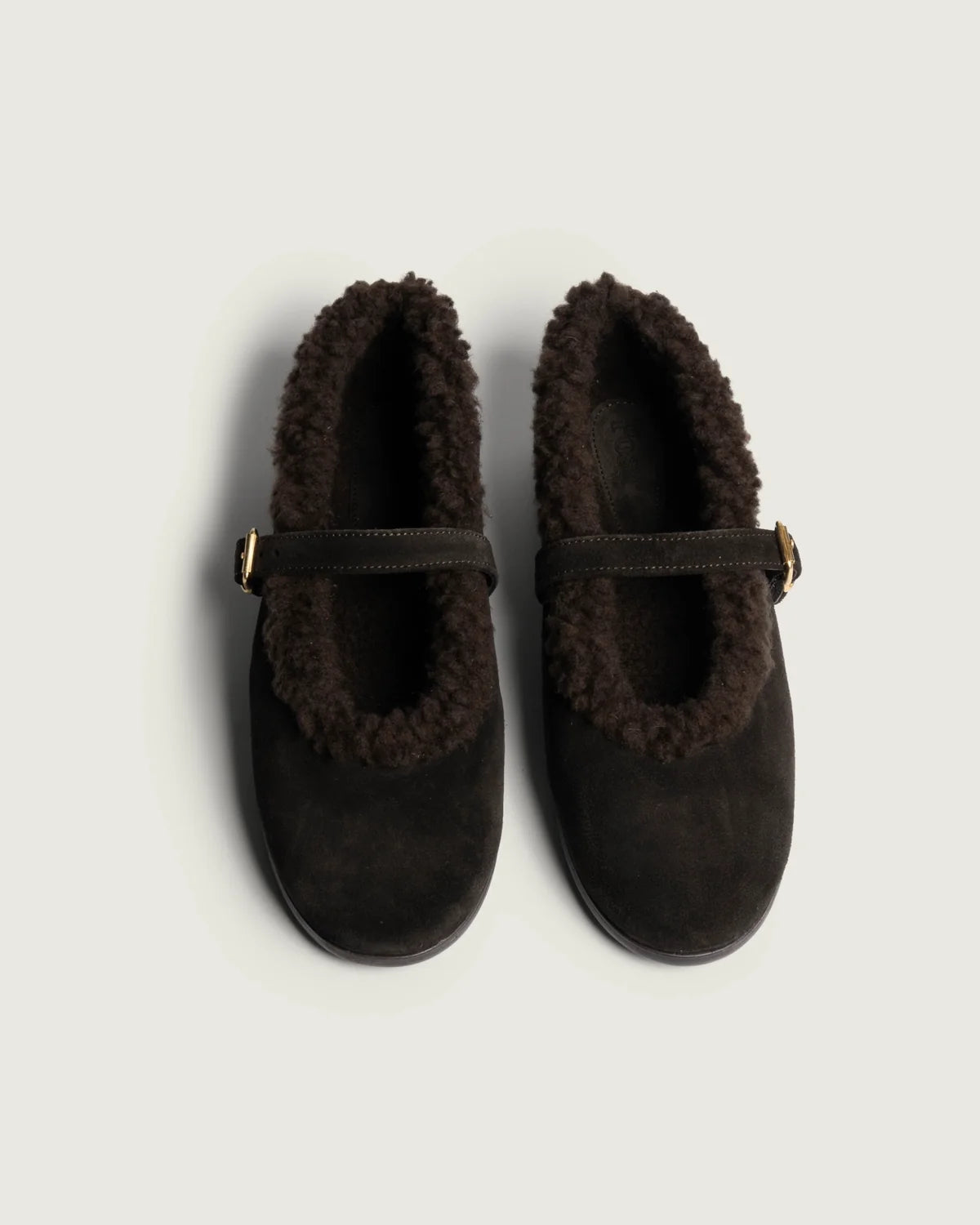 POSA | Ballet Flats Suede St.Moritz in dark Brown