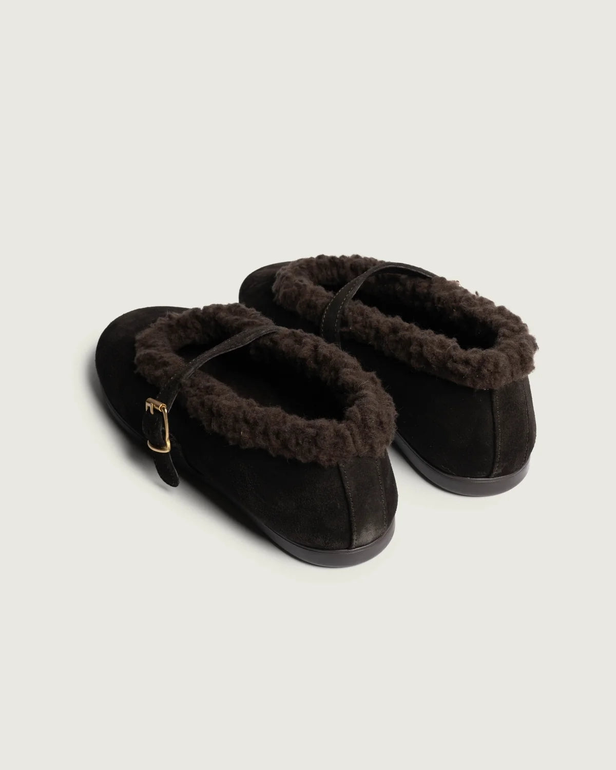 POSA | Ballet Flats Suede St.Moritz in dark Brown