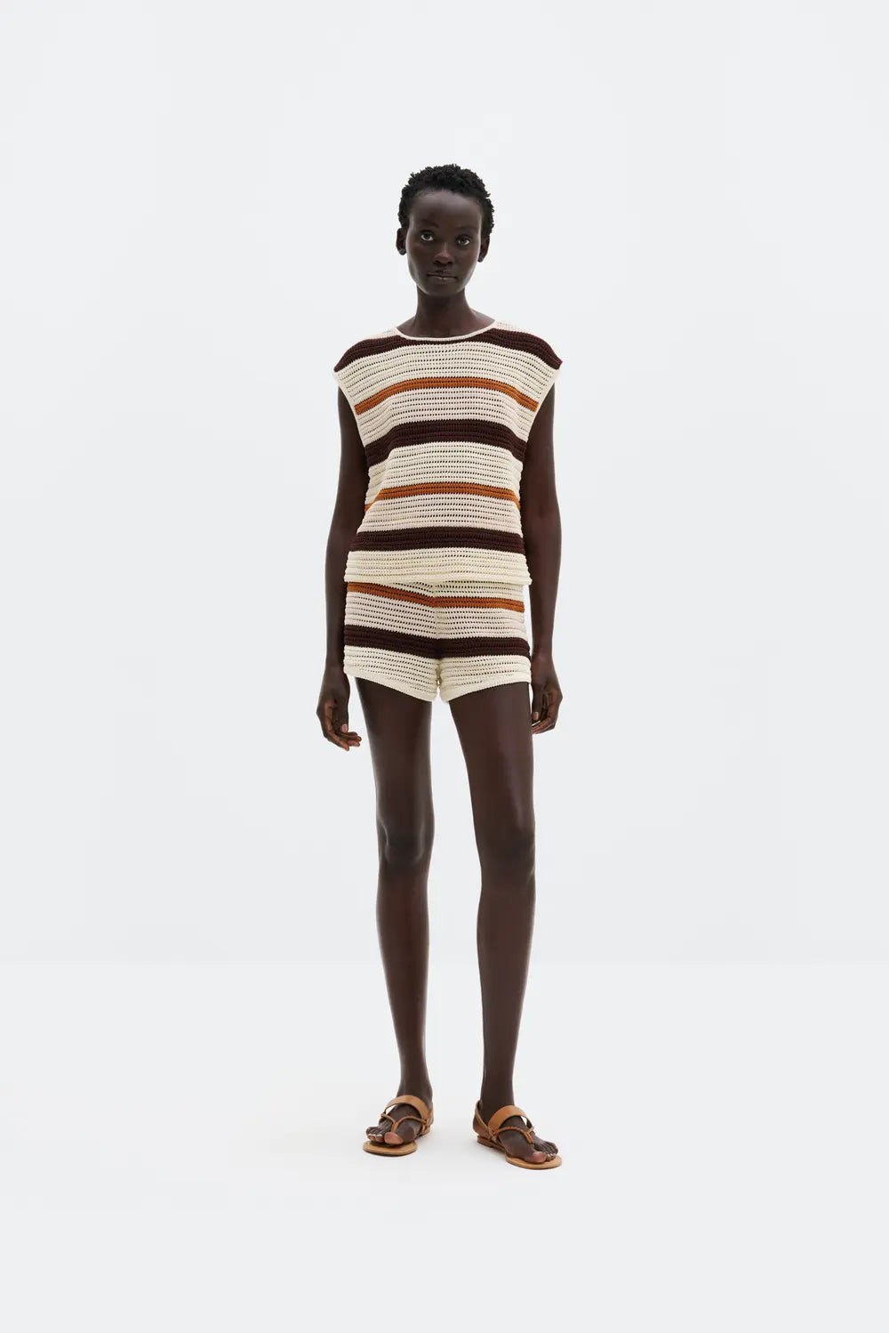 LOUELLE TOP Ärmelloses Stricktop mit lockerem Sitz