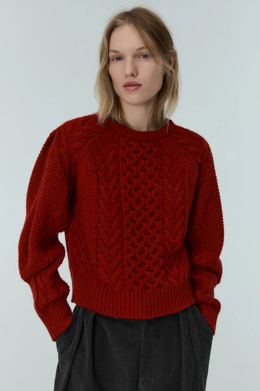 Tibet Woman Jumper Ruby Dusk