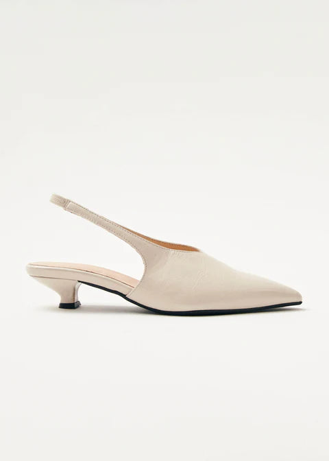 Eros Creme Leder Pumps