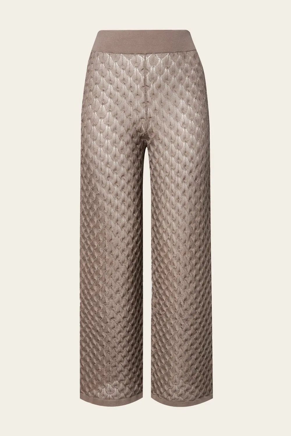 ALISSA HOSE Weite Strickhose mit Struktur