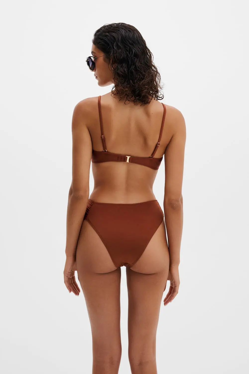 TOVERE BIKINI-HOSE Taillenhohe Bikini-Hose mit hohem Beinausschnitt