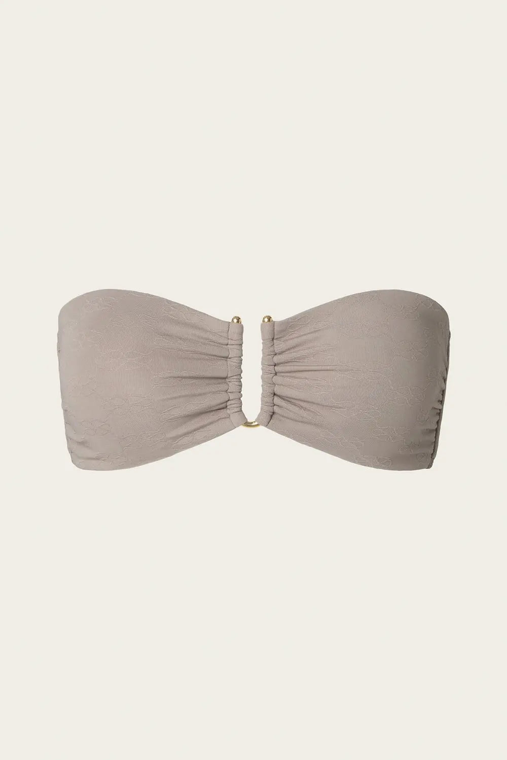 SIGNATURE BIKINIOBERTEIL Bandeau-Bikinioberteil mit goldfarbener Verzierung