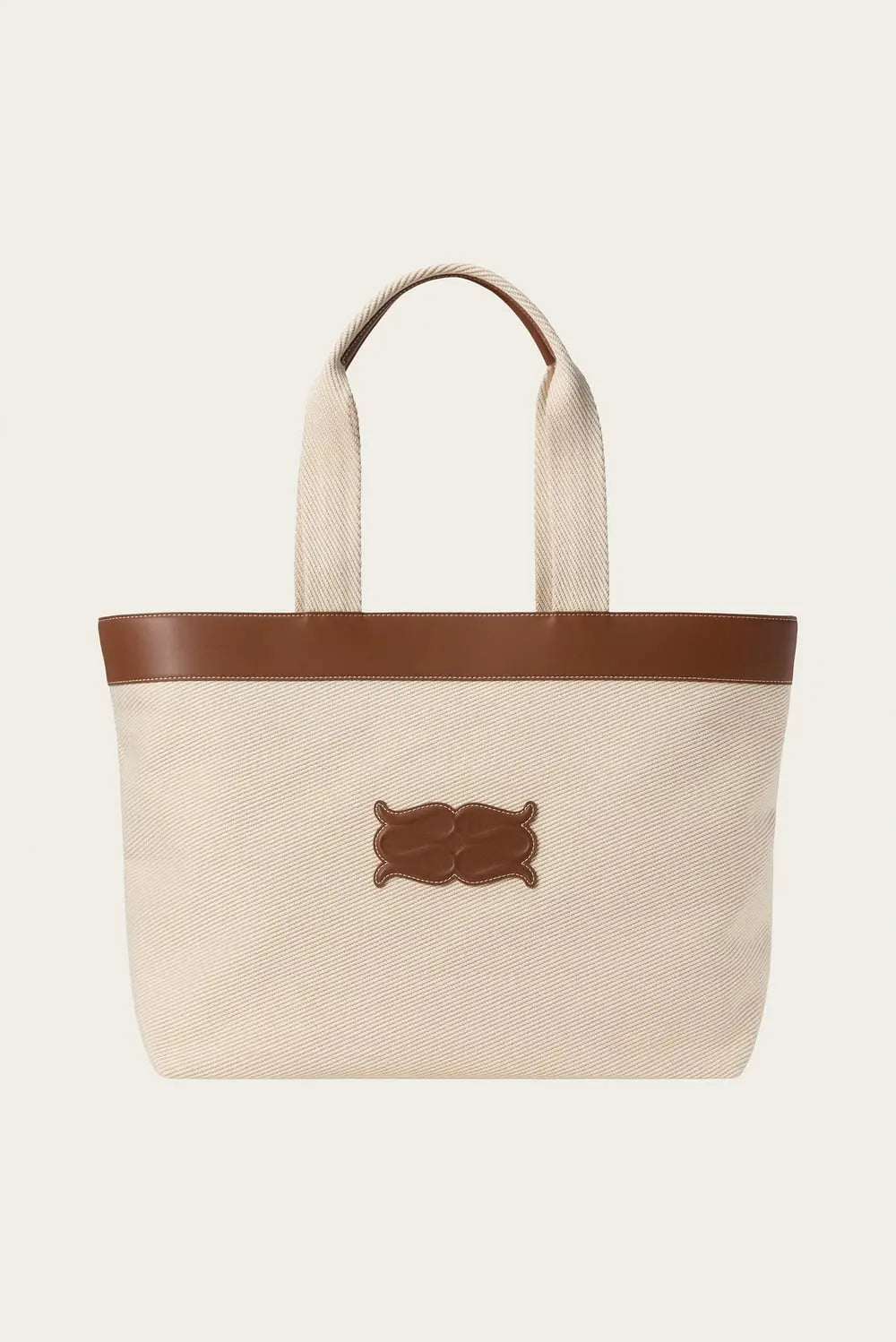 MONOGRAMM TOTE BAG Baumwolltasche mit Monogramm-Detail