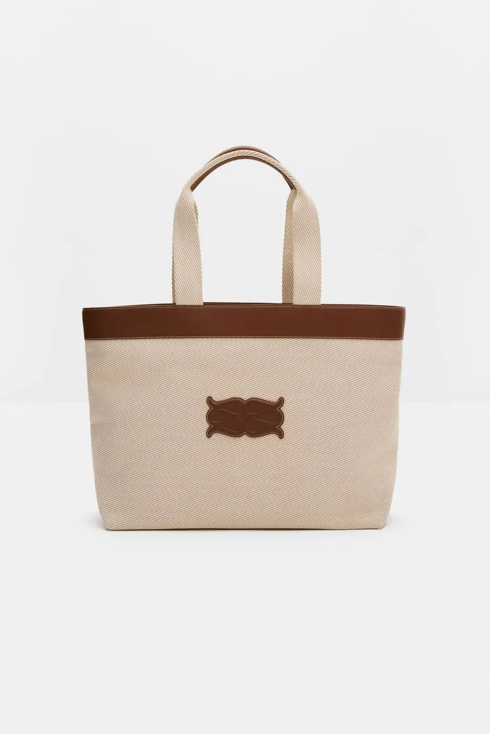 MONOGRAMM TOTE BAG Baumwolltasche mit Monogramm-Detail
