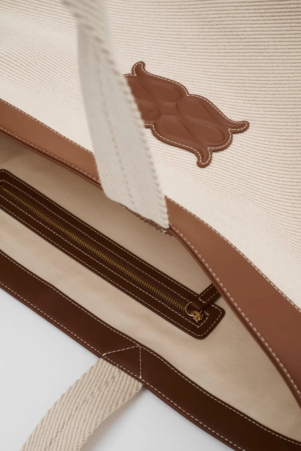 MONOGRAMM TOTE BAG Baumwolltasche mit Monogramm-Detail