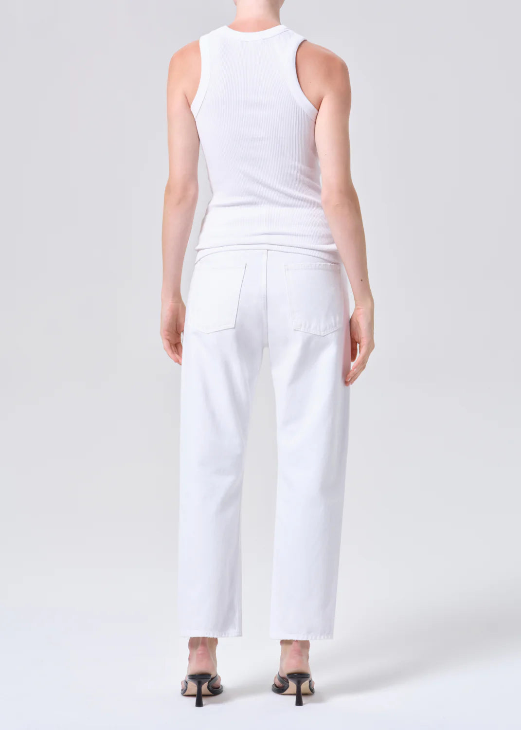 AGOLDE 90'S MID RISE STRAIGHT in Marshmallow