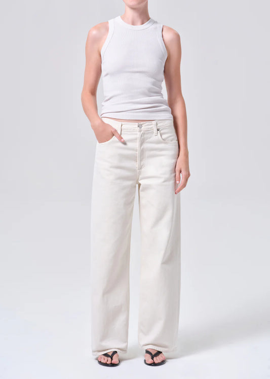 AGOLDE LOW SLUNG BAGGY in Brown Rice