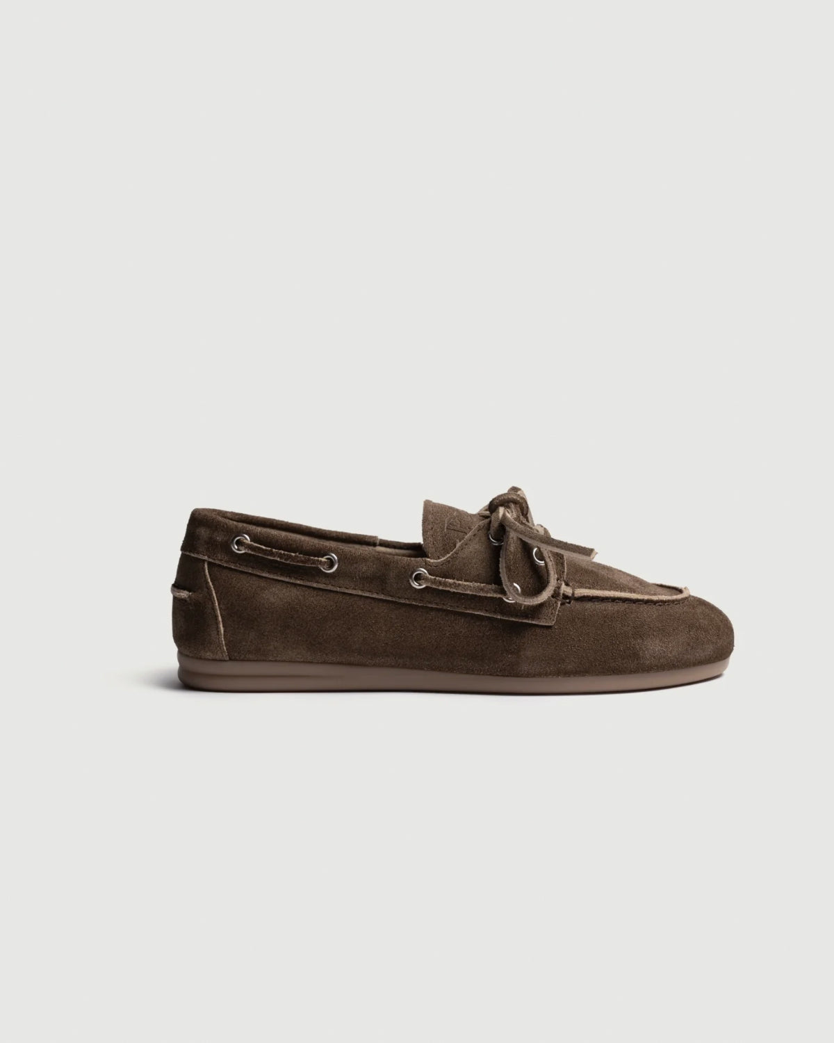 POSA Boat Loafer Brushed Suede | Dark Brown