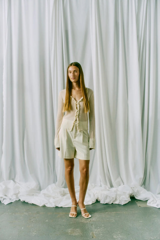 CMTAILOR - SHORTS IN WOLLWEISS | Copenhagen Muse