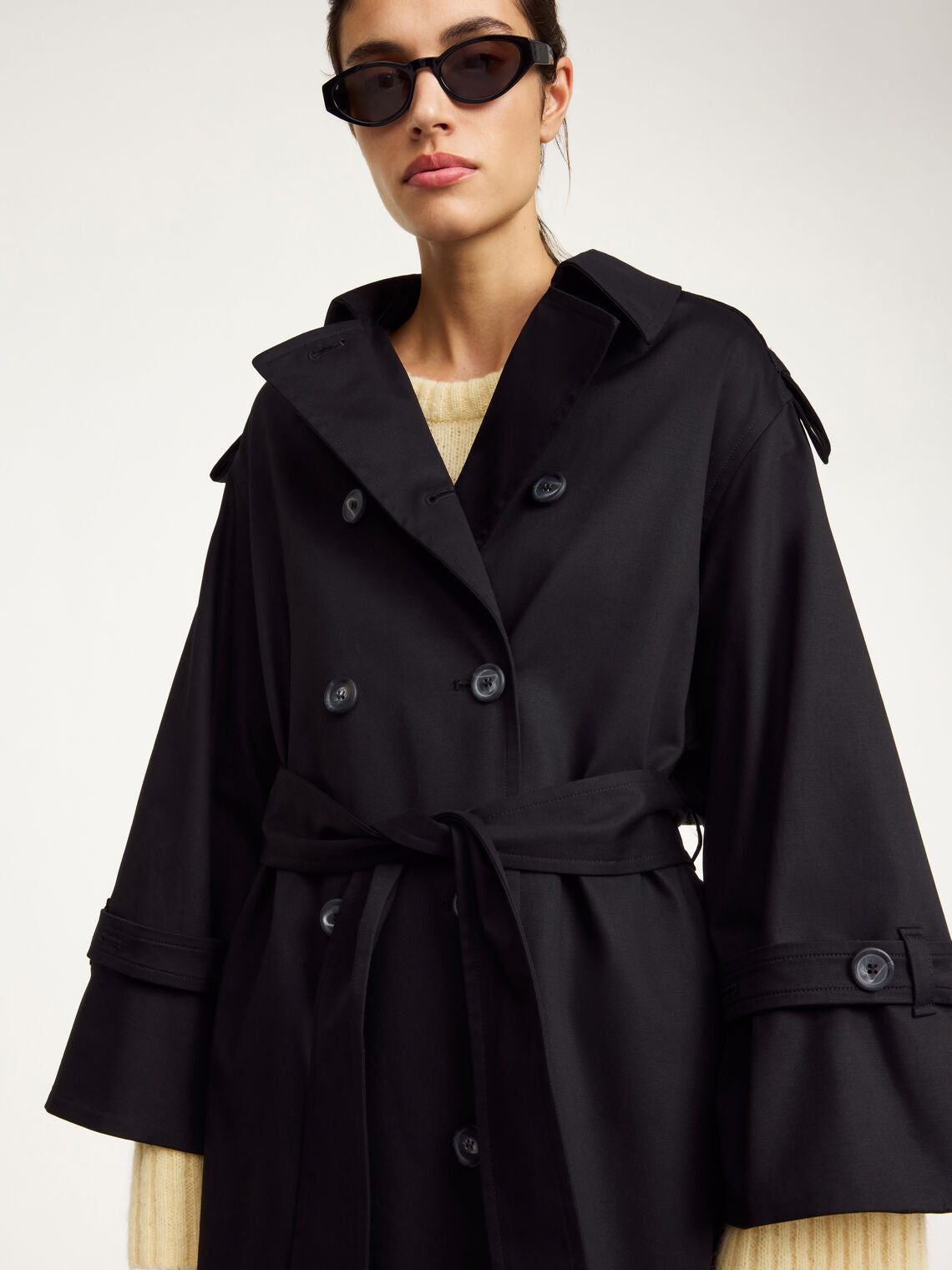 Alaya Trenchcoat in Black | By Malene Birger