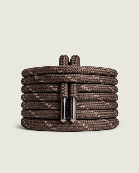 Posa Laces | Khaki / Dark Brown Grey