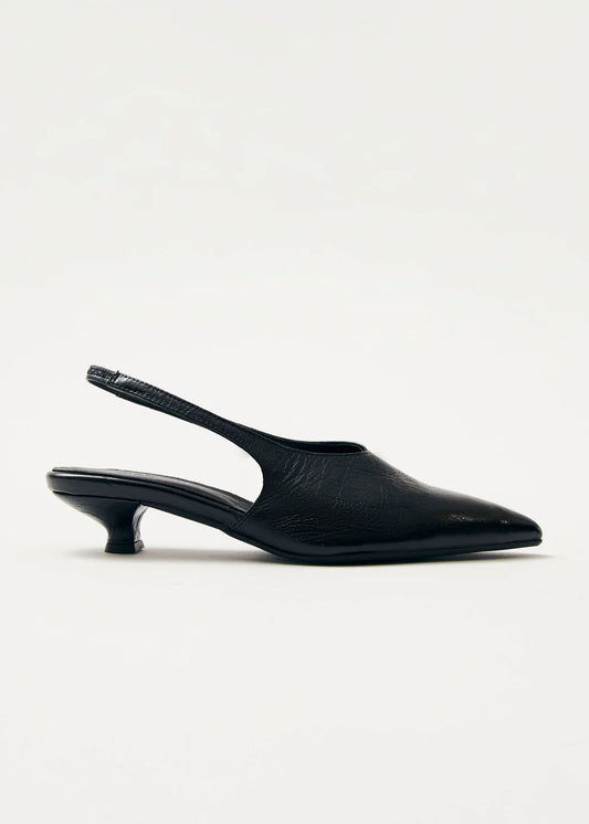 Eros Creme Leder Pumps Black